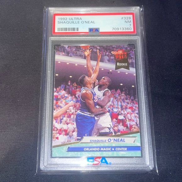 NBA Other - Shaquille O’Neal 1992-93 Orlando Magic Fleer Ultra #328 Rookie NBA Card PSA 7 NM